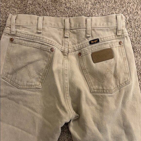 Wrangler cowboy cut men’s khaki denim pants 30x30 - Picture 7 of 7